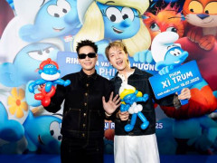 Quân A.P - Nicky đốn tim fan tại thảm  Phim Xì Trum