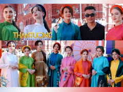 Áo dài của Vũ Việt Hà tạo tiếng vang tại Quảng trường Đỏ ở Moskva