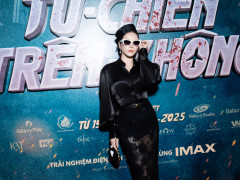 Lý Nhã Kỳ diện đen quyền lực, gây chú ý