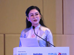 CEO Lê Hồng Thủy Tiên phát biểu  WEPs 2025