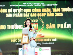 Doanh nhân Thủy Tiên nhận sao OCOP 2025