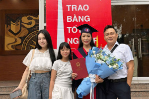 Trịnh Kim Chi rạng rỡ nhận bằng Thạc sĩ