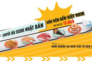 Genki Sushi mang tàu sushi đến Sài Gòn