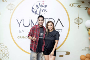 Ca sĩ Khải Đăng dự khai trương YUM TRÀ tại Sài Gòn
