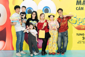 Sao Việt hội ngộ họp báo Spongebob