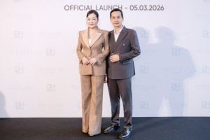 Hoa hậu Hoàng Thanh Nga sánh bước cùng ông xã